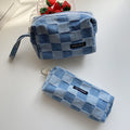 Aesthetic Checkered Large Capacity Stationery Pouch 6S10BOB1050