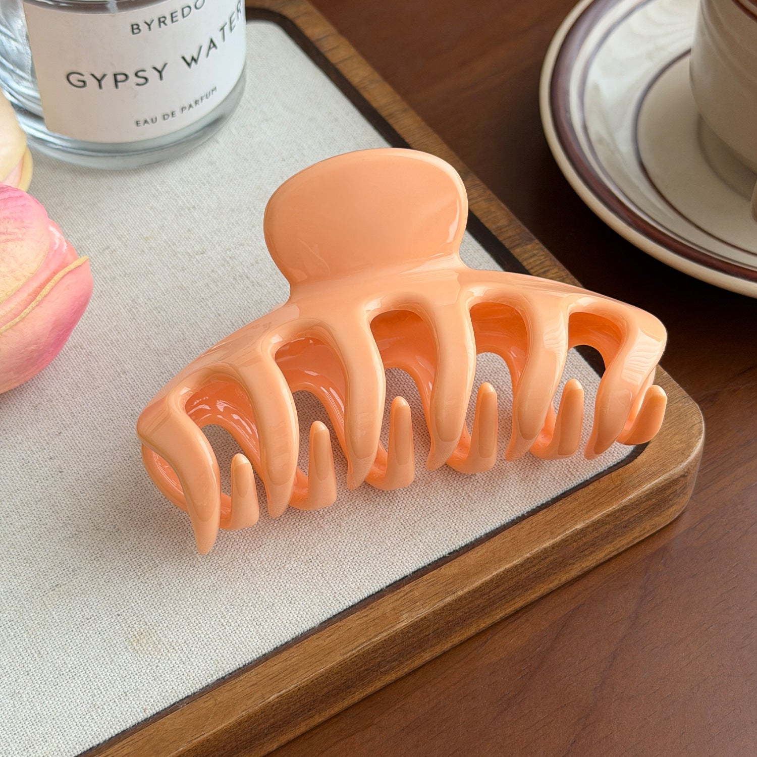 Minimalist Solid Color Durable Large Hair Claw 8AS6HCP280L