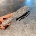 Rhinestone Mini Cushion Comb Portable Hair Brush 6C5CB160