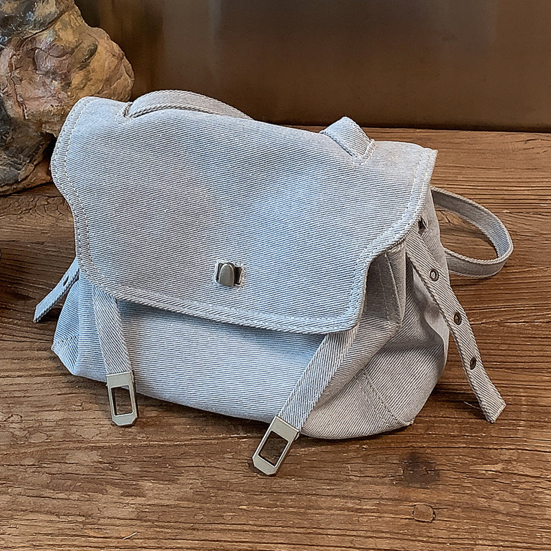 Casual Denim Flap Shoulder Bag 6W10BBG1351