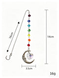 Colorful Crystal Bead Heart Moon Sun Catcher 6H7HLS141