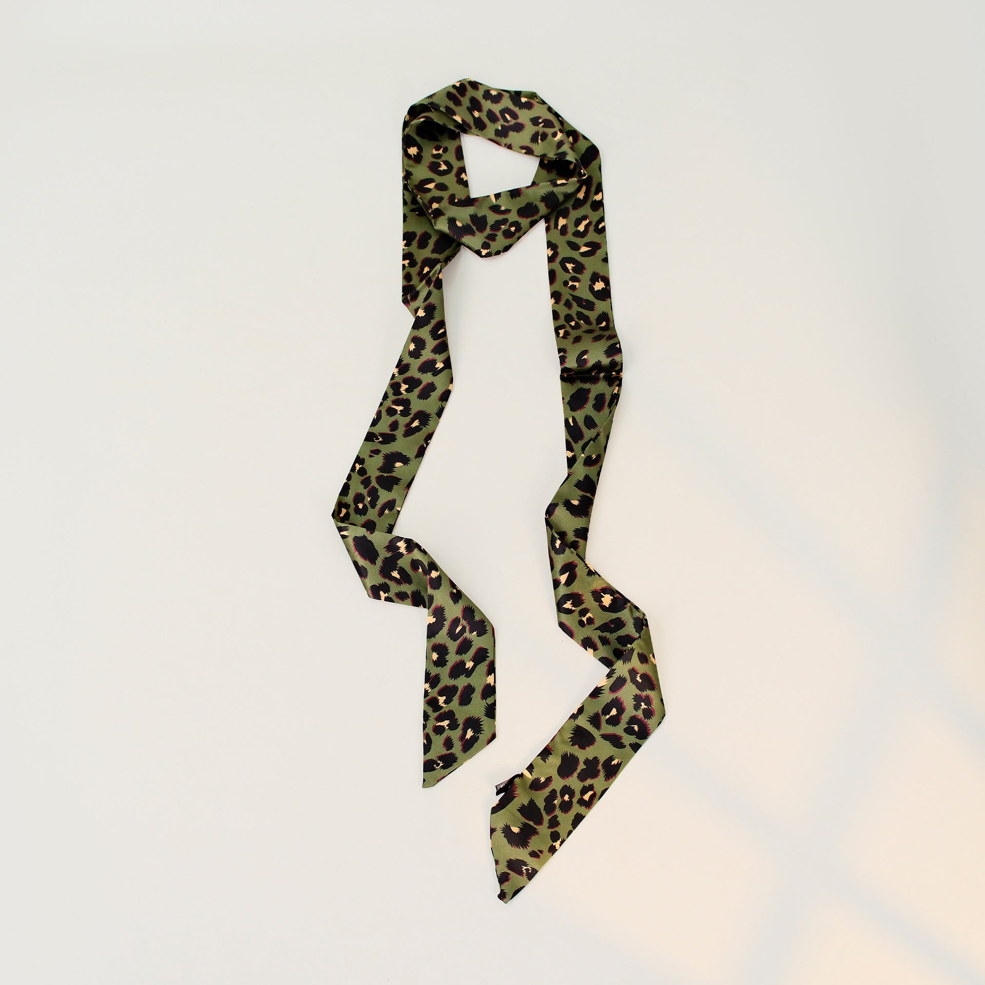 Vintage Leopard Print Silk Scarf 6W6NSI255