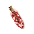 Christmas Print No Crease Duck Billed Hair Clip 6W6HPN97