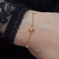 Elegant Gold Plated Eight-Pointed Star Bracelets 6W6JBR483