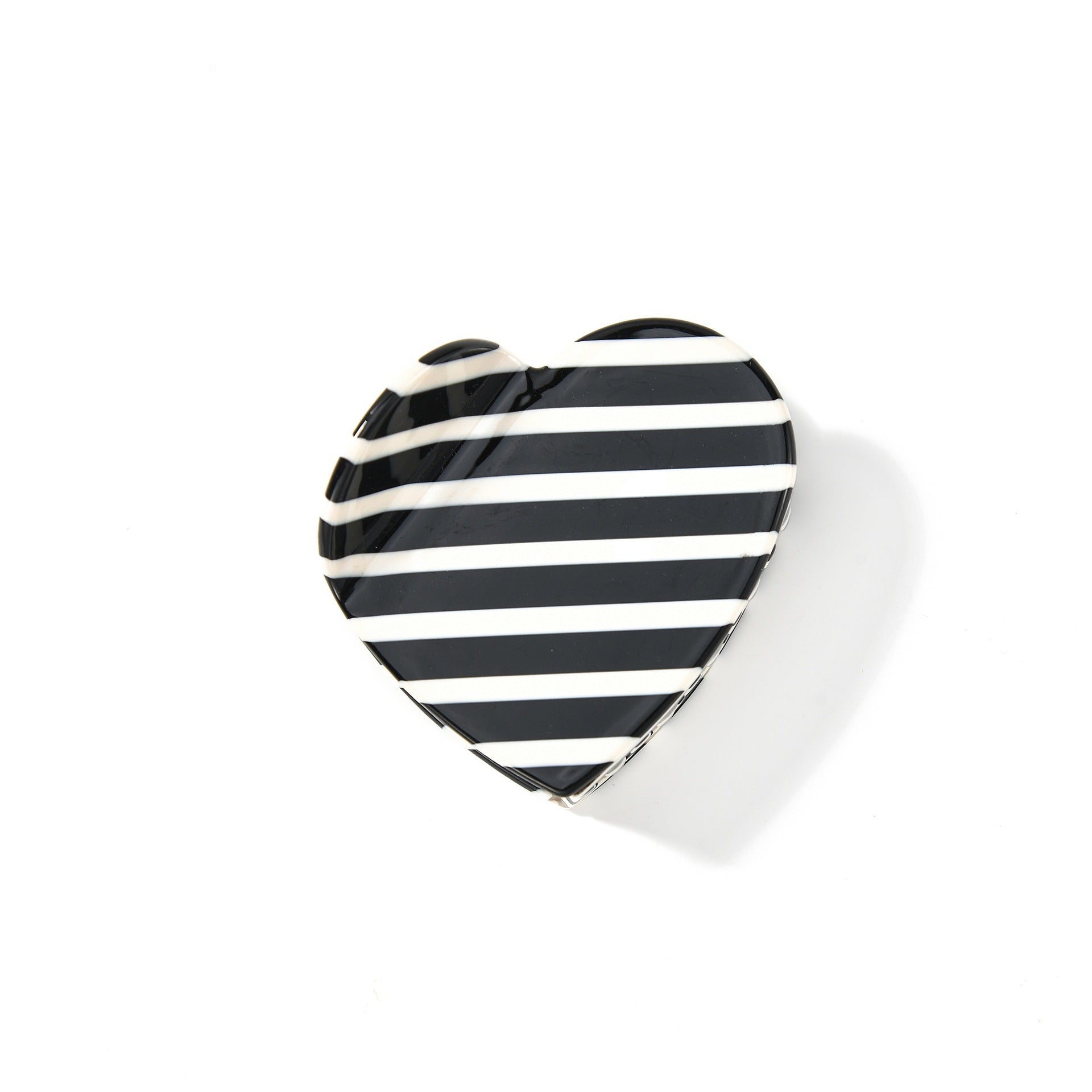 Minimalist Color Block Striped Acetate Hair Claw 8AS6HCP317T