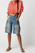 Solid Round Neck Sweater - DippedShop Wholesale - #5123