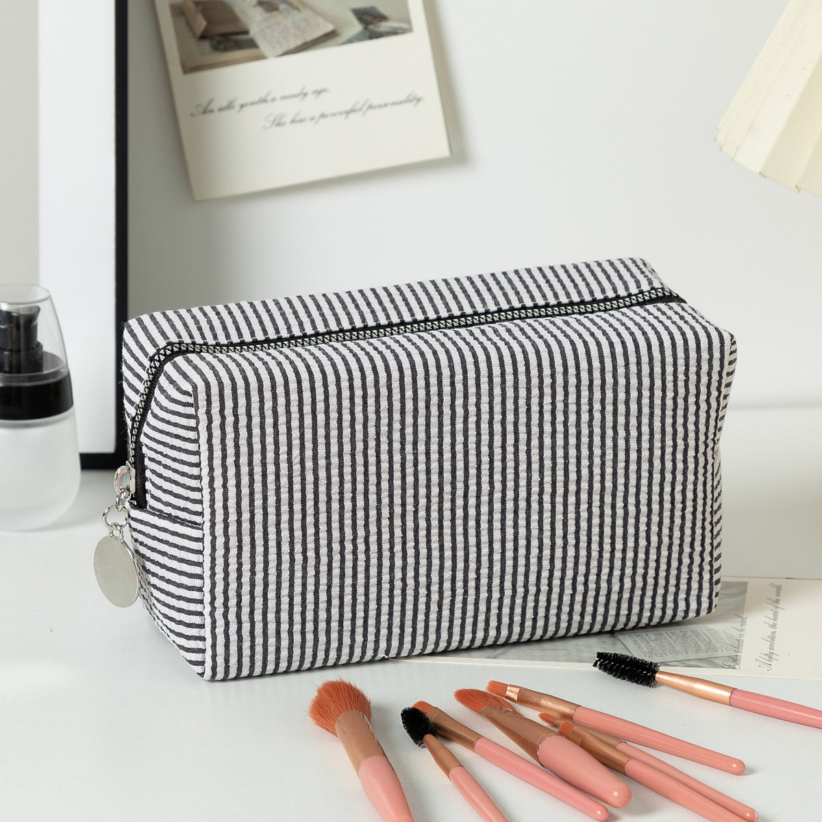 Color Block Cosmetic Bag - DippedShop Wholesale - #2611