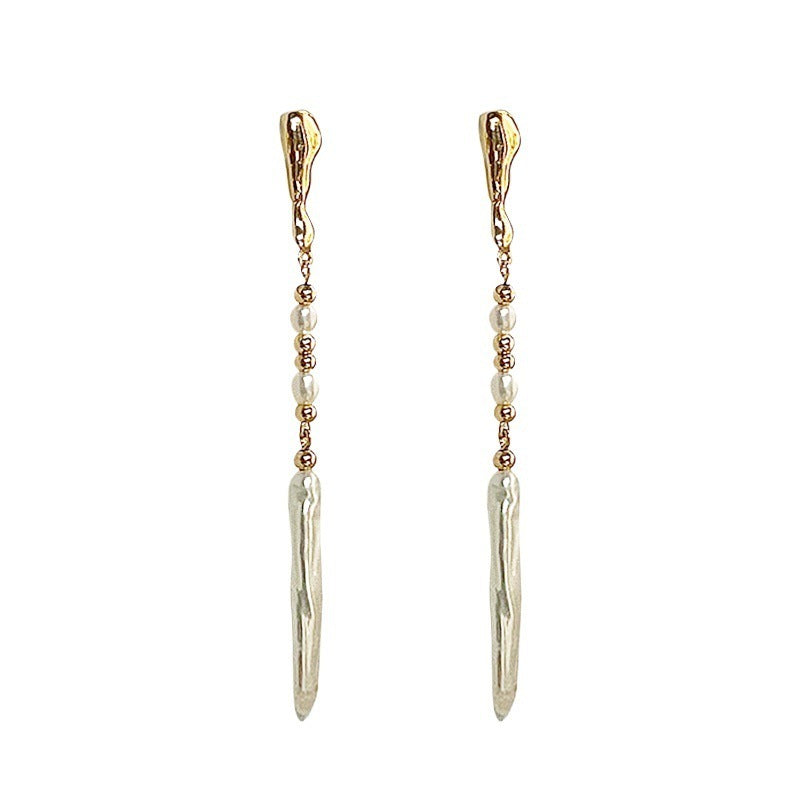Baroque Pearl Dangle Earrings - DippedShop Wholesale - #1059