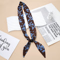 Cute Polka Dots Beaded Decor Silk Scarf 6W6NSI214