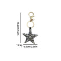 Vintage Rhinestones Cross Pendant Keychain Bag Charm 6W10BBC820