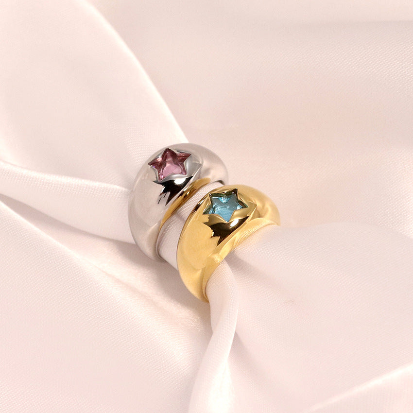 Stylish Chunky Gold Plated Sta - DippedShop Wholesale - #3331