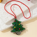 Colorful Rhinestones Christmas Tree Pendant Bag Charm 6W10BBC786