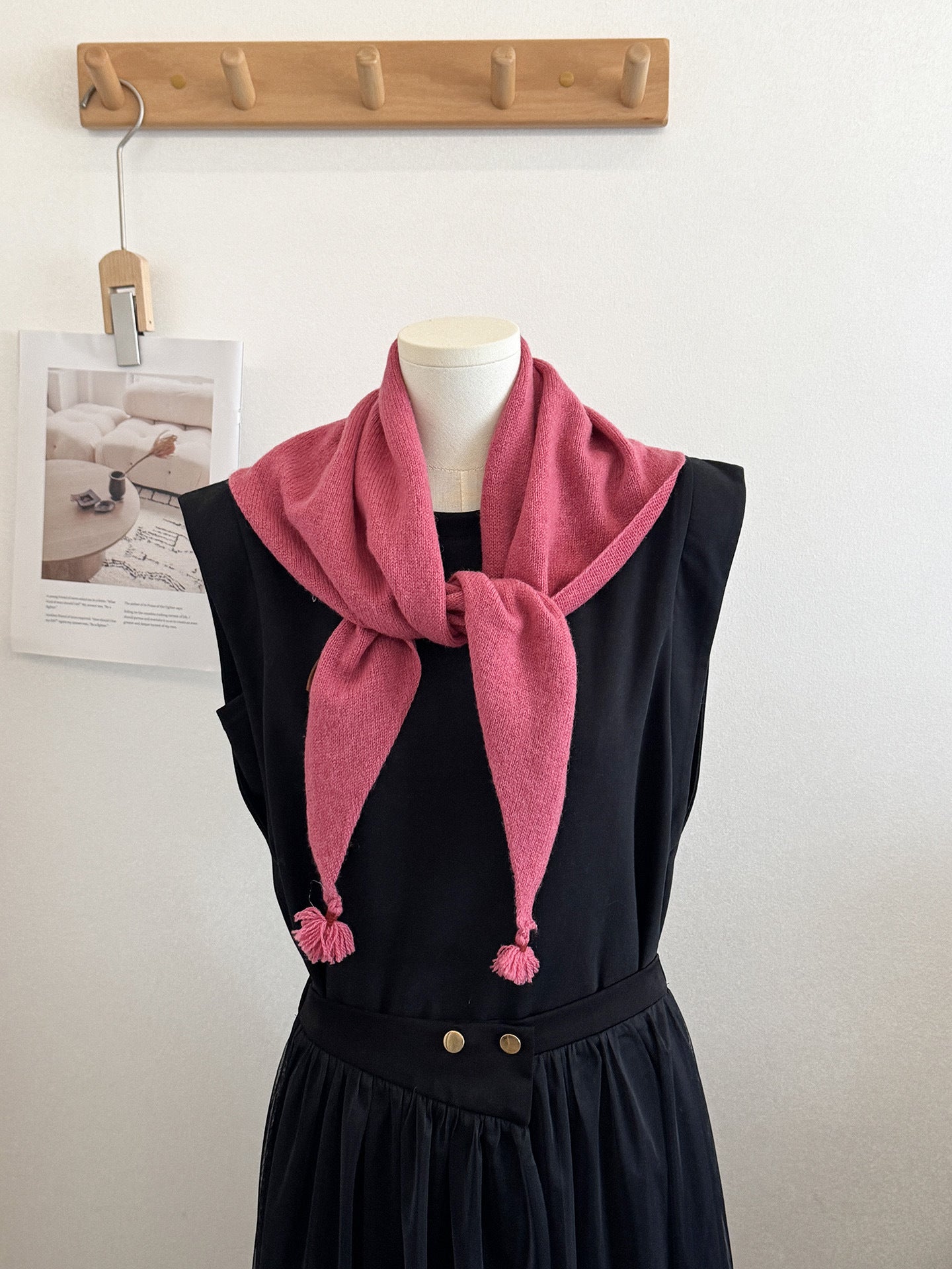 Knit Triangle Scarf - DippedShop Wholesale - #4003