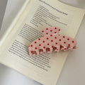 Elegant Polka Dots Rhinestone Acetate Hair Claw 6W6HCP1300