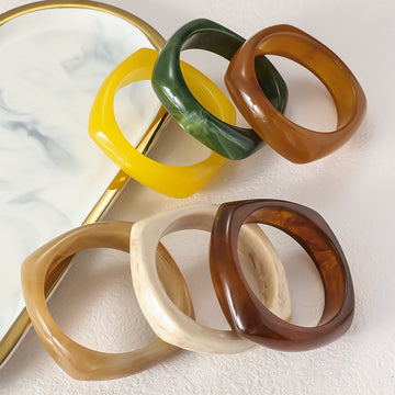 Vintage Irregular Translucent Geometric Bracelet DP25D728