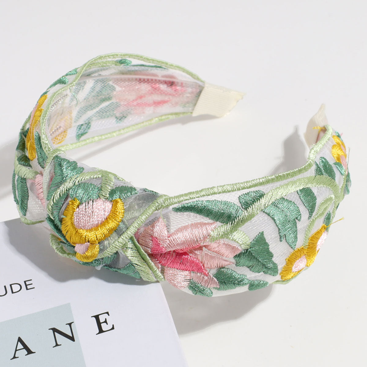 Sweet Floral Embroidery Non Slip Headband MK2PIM6W6HBD79