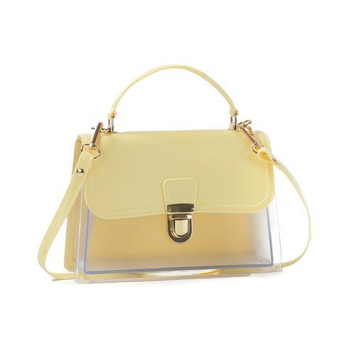 Stylish Clear Jelly Square Handbag Crossbody Bag 6W10BBG2113