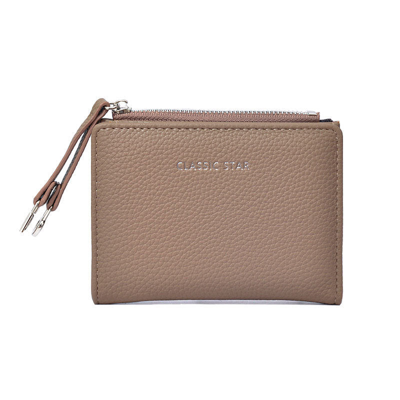 Simple Solid Color PU Coin Purse Wallet 6S10BWB130