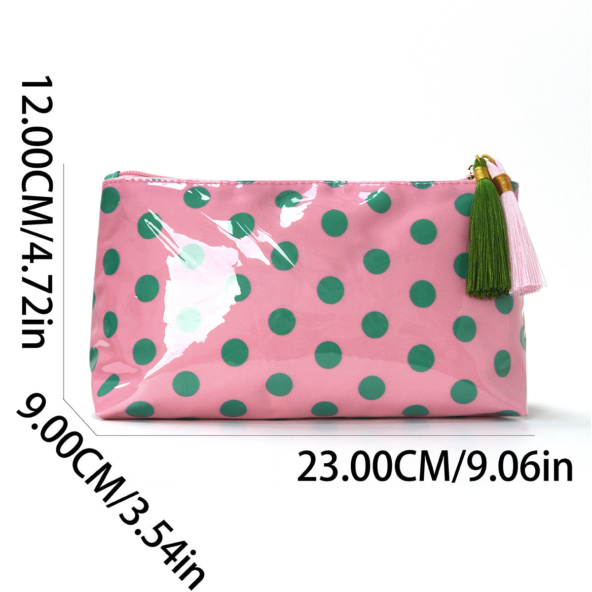 Vintage Polka Dots Waterproof PVC Cosmetic Bags MK2BLW6C5CO06
