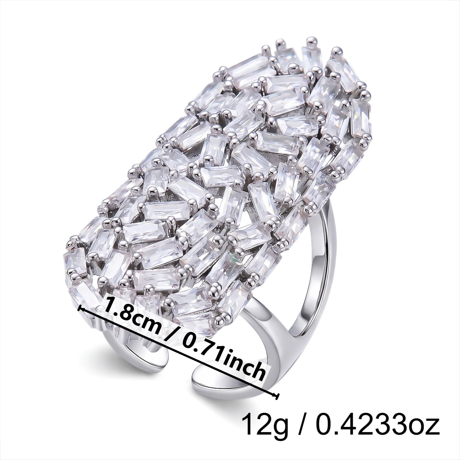 Butterfly Rhinestone Open Ring - DippedShop Wholesale - #1331