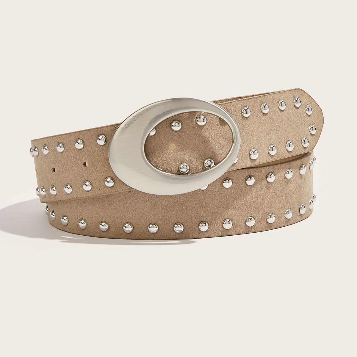 Retro Studded Wide Leather Waist Belt MK2LEEP6W6JBT48