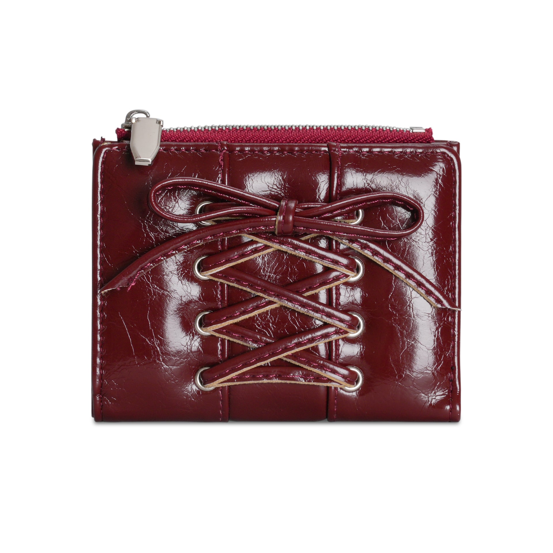 Stylish Bow-Tied PU Coin Purse Wallet 6S10BWB123