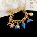 Chunky Starfish Shell Charm Li - DippedShop Wholesale - #8419