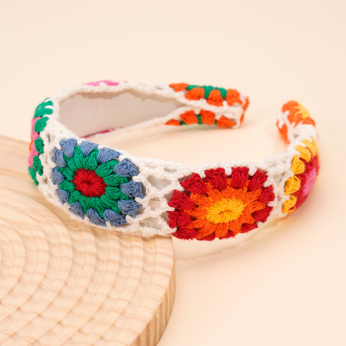 Crochet Flower Head Band - DippedShop Wholesale - #2899