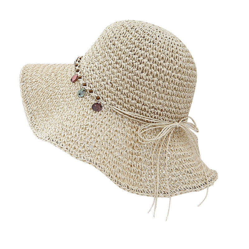 Solid Straw Sun Hat - DippedShop Wholesale - #1955