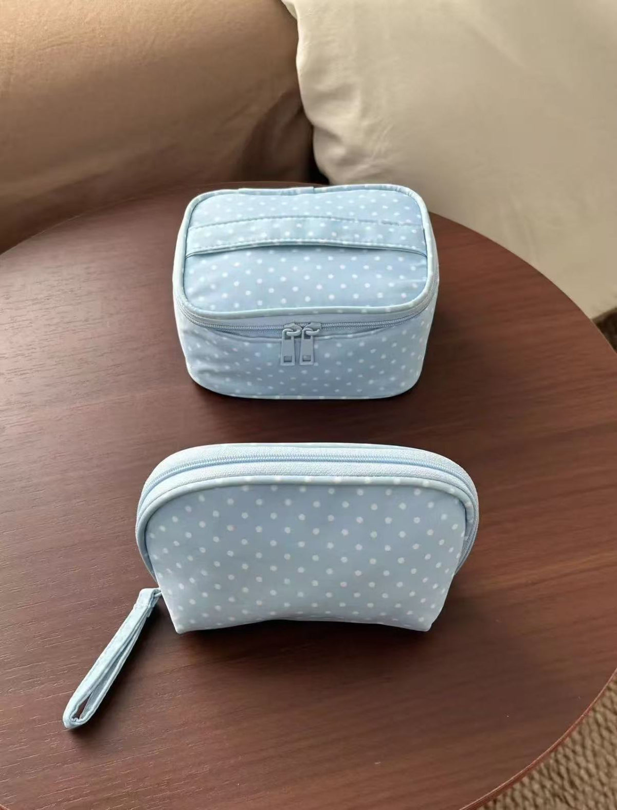 Plaid Large Capacity Cosmetic Bag - DippedShop Wholesale - #4051