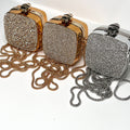 Glitter Rhinestone Acrylic Mini Apple Crossbody Bag 6W10BBG1736