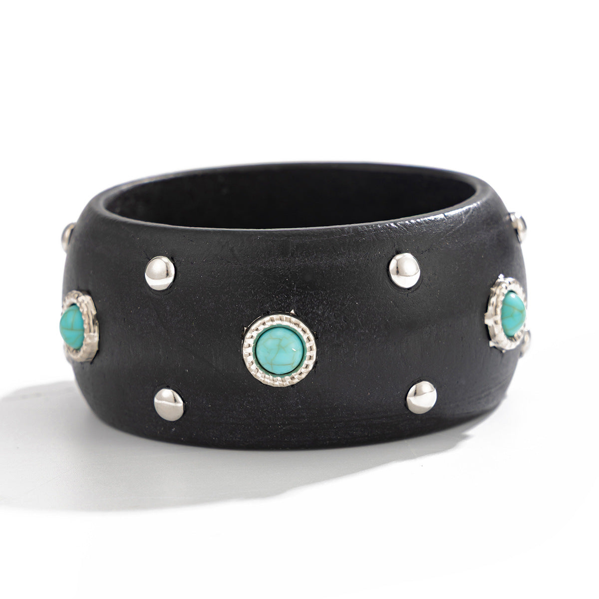 Punk Style Studded Wooden Wide - DippedShop Wholesale - #9491