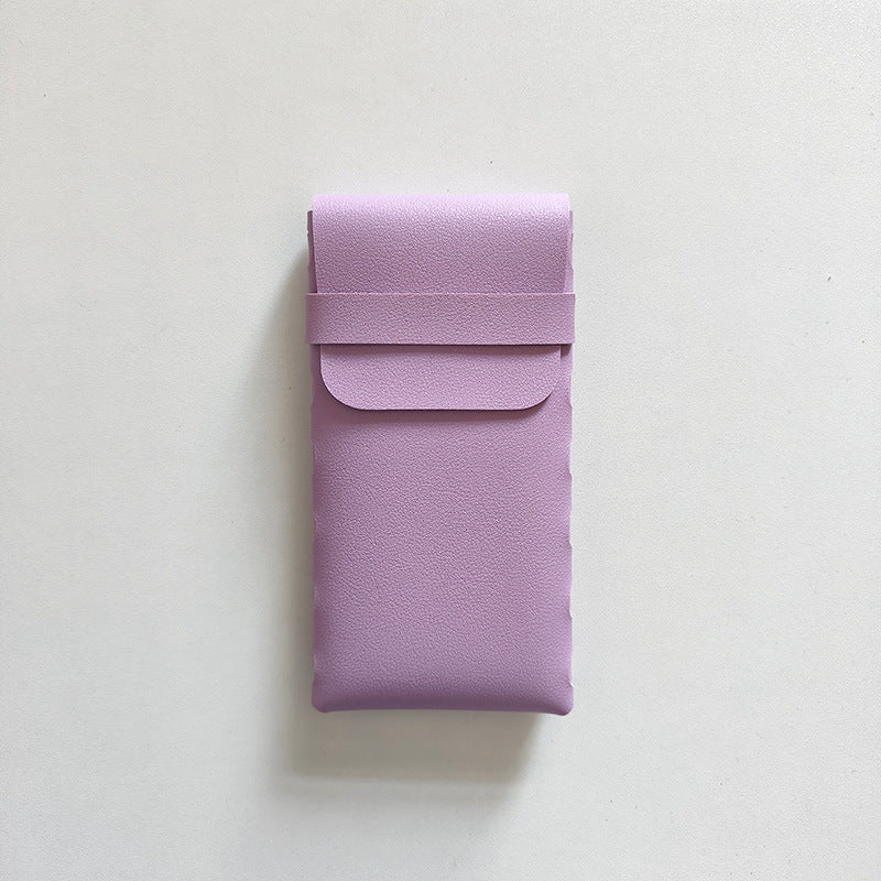 Minimalistic PU Leather Sunglass Case - DippedShop Wholesale - #6787