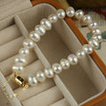 Stylish Gold Plated Freshwater Pearl Bracelet 6W6JBR714