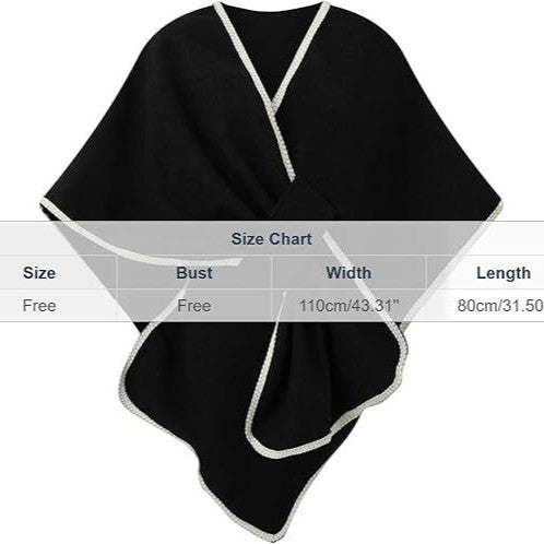 Shawl Wrap Poncho Sweater - DippedShop Wholesale - #0371