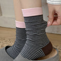 Color Block Striped Crew Socks - DippedShop Wholesale - #0387