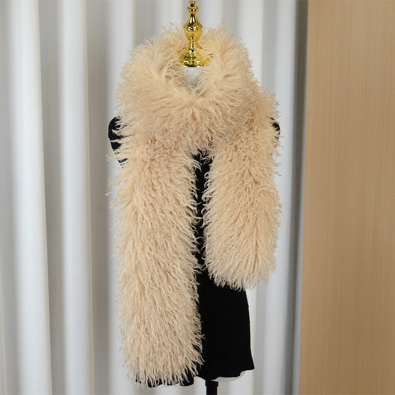 Winter Thick Faux Fur Warm Plush Scarf 6W6NSC81