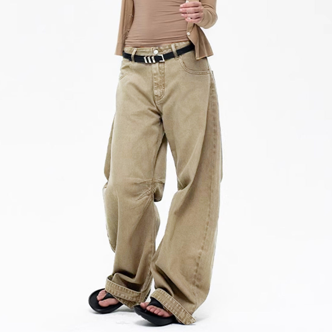 Vintage Loose Casual Washed Jeans DP25A477