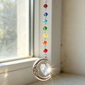 Colorful Crystal Bead Heart Moon Sun Catcher 6H7HLS141