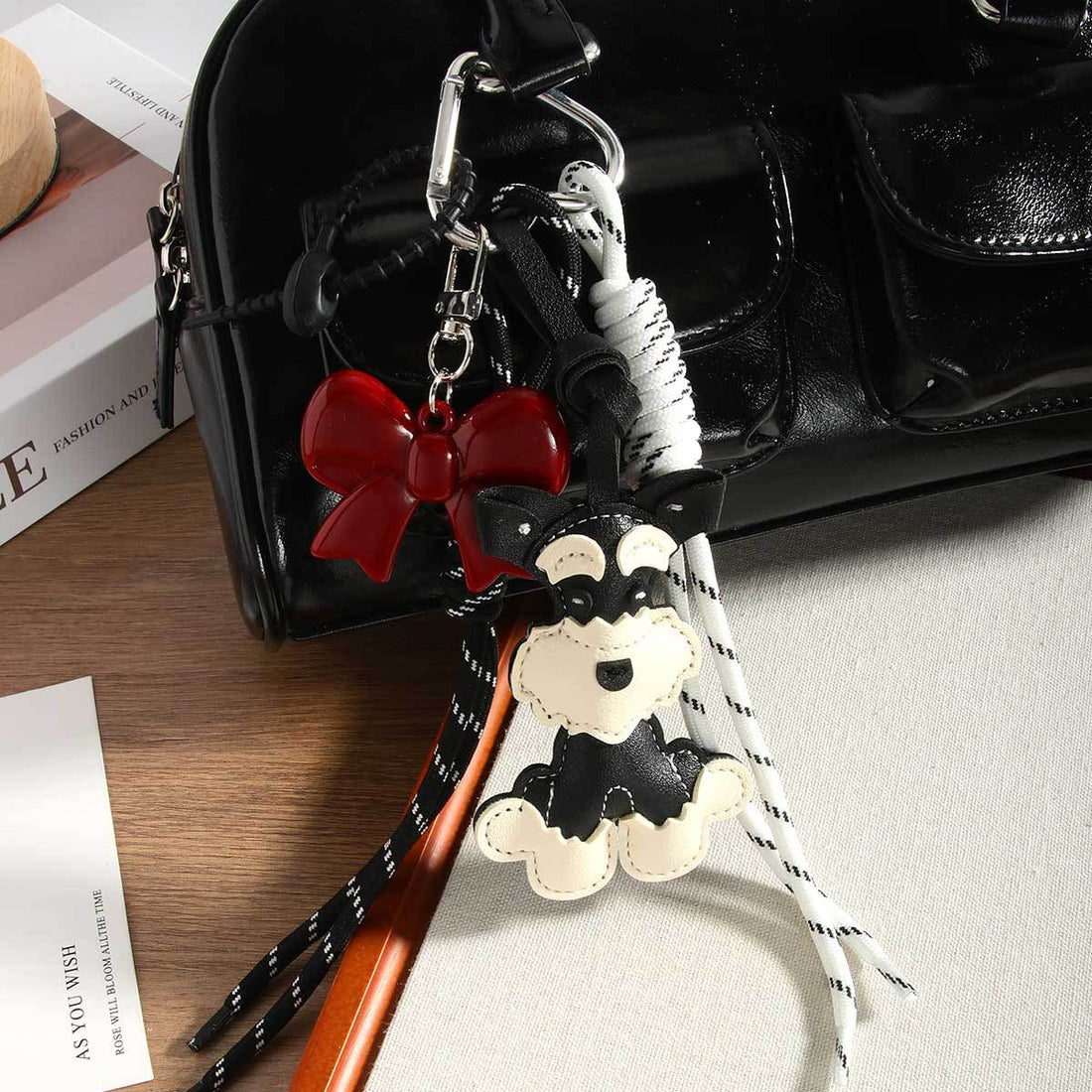 Cute Dog Rope Briaded Keychain Bag Charms DP25B534