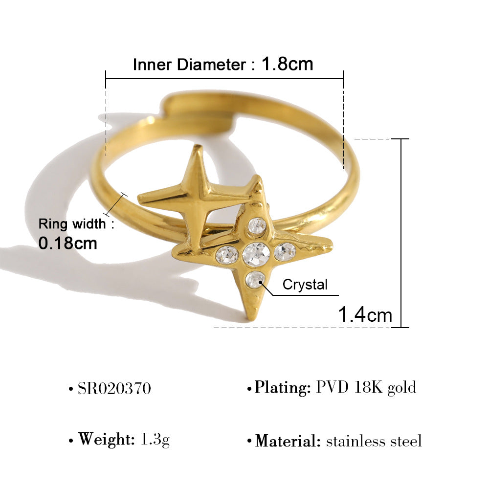 Minimalist Gold Plated Zirconi - DippedShop Wholesale - #6963