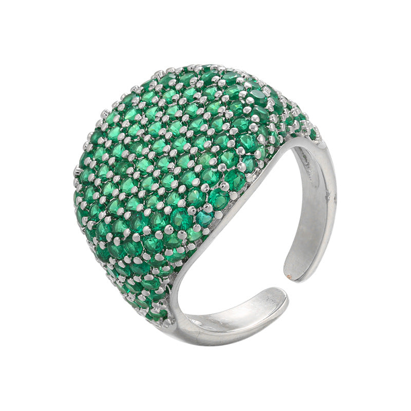 Colorful Sparkly Rhinestone Open Adjustable Ring 6W6JRG295