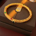 Elegant Gold Plated Rhinestones Hollow Open Bracelet 6W6JBR693
