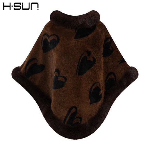 Faux Fur Poncho Cape - DippedShop Wholesale - #0531