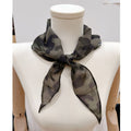 Retro Camo Print Lightweight Silk Scarf MK2BLW6W6NSI47