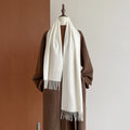 Solid Color Fringe Scarf - DippedShop Wholesale - #4099
