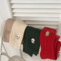Cable Knit Crew Socks - DippedShop Wholesale - #1331