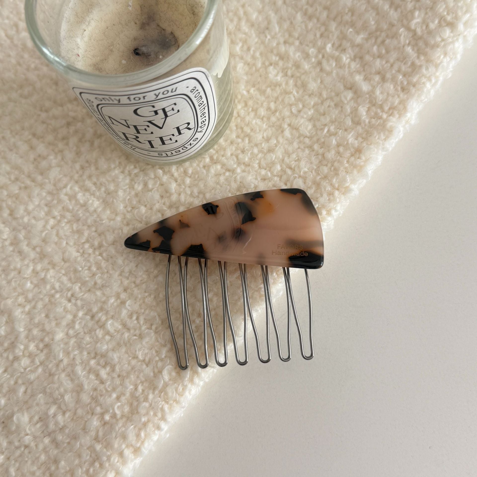Triangle Acetate Insert Comb Hair Clip MK2MBEP6W6HPN14