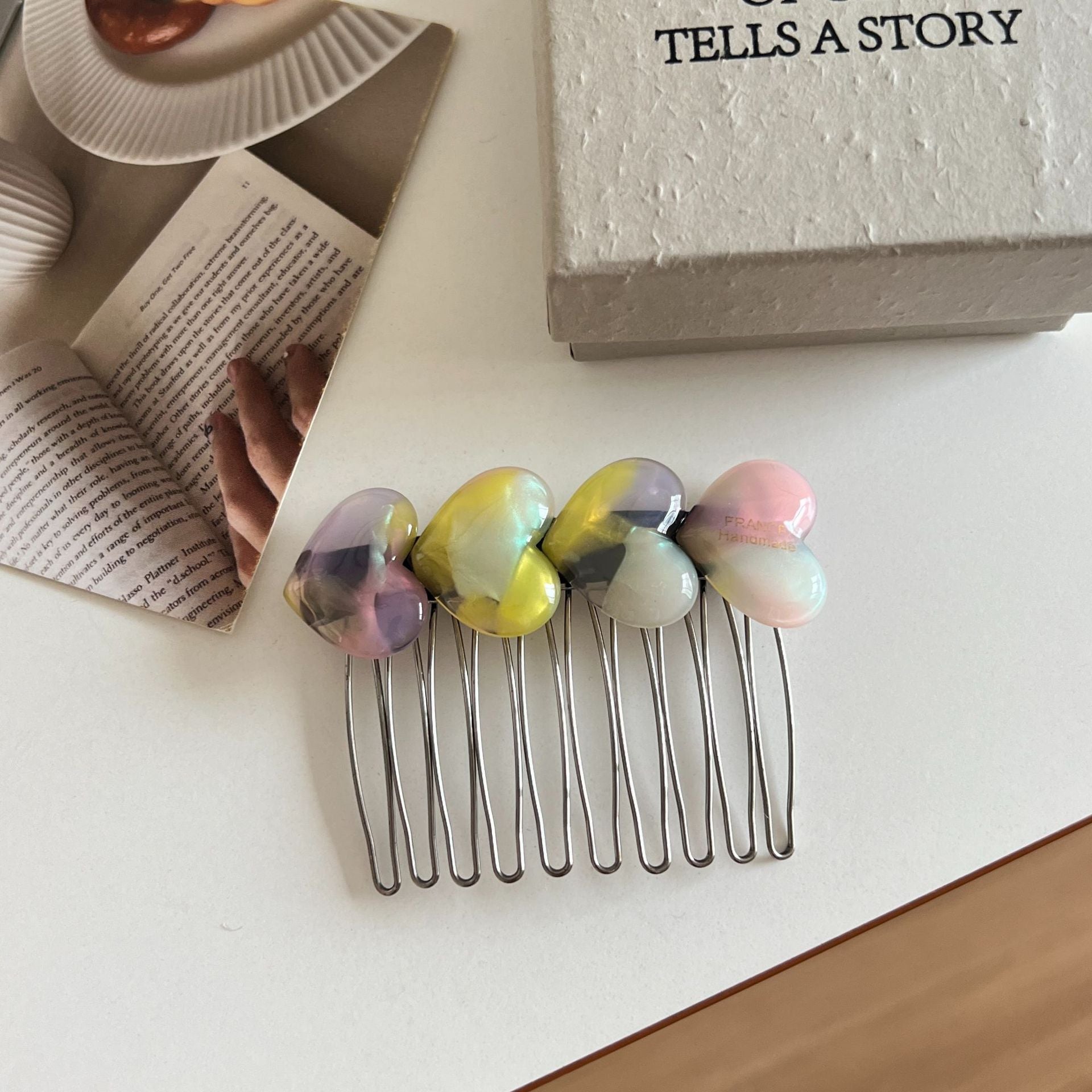 Heart-shaped Hair Comb Clip MK2MBEP6W6HPN13