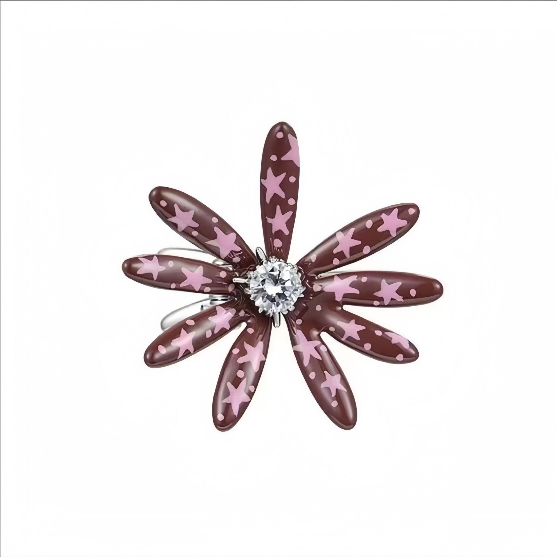 Stylish 3D Rhinestones Daisy Hair Clips 6W6HCP1227